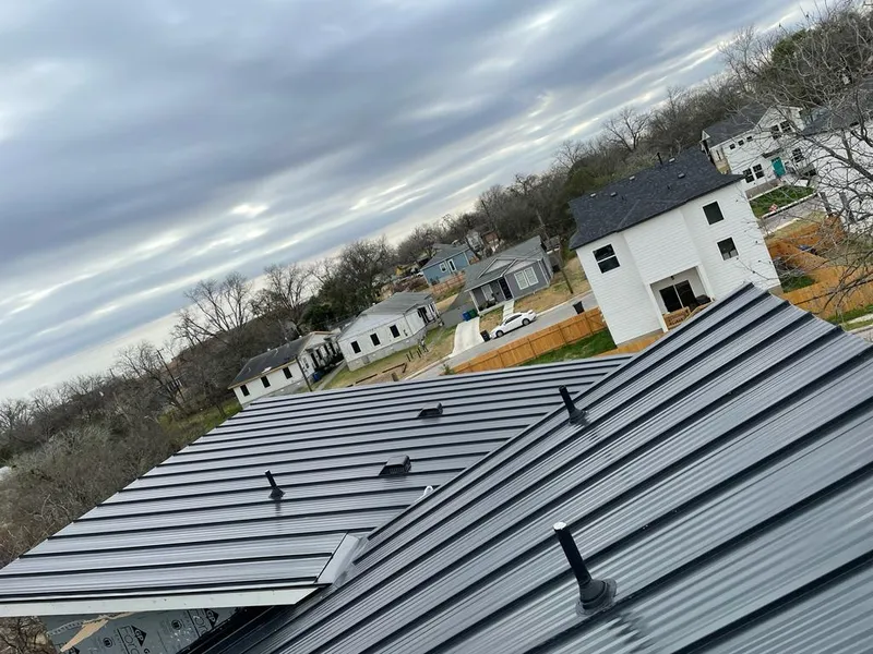 Standing seam metal roof panels with vents for Skylight Repair in Prescott Valley